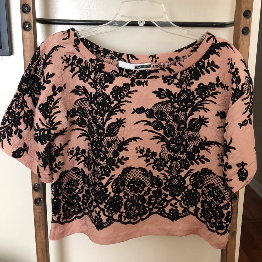 Elegant Tracy Reese silk/linen top